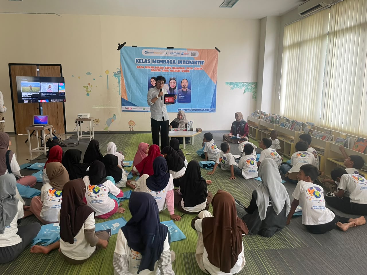 Cetak Generasi Emas 2045, Tbm Titik Literasi Karang Asem Gelar kelas Membaca Interaktif.