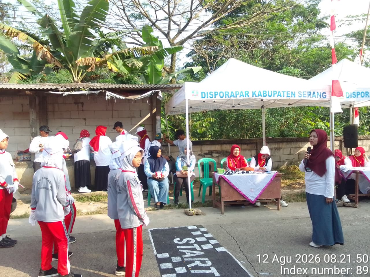 Semarak HUT RI ke 81 lomba gerak jalan di Ciomas, Tumbuhkan Semangat Nasionalisme Sejak Dini